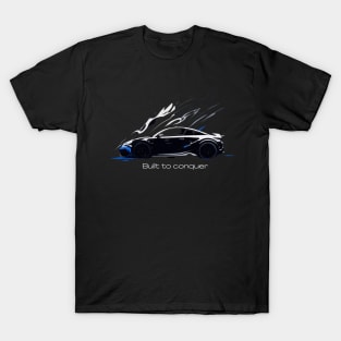 Black Supercar Design T-Shirt